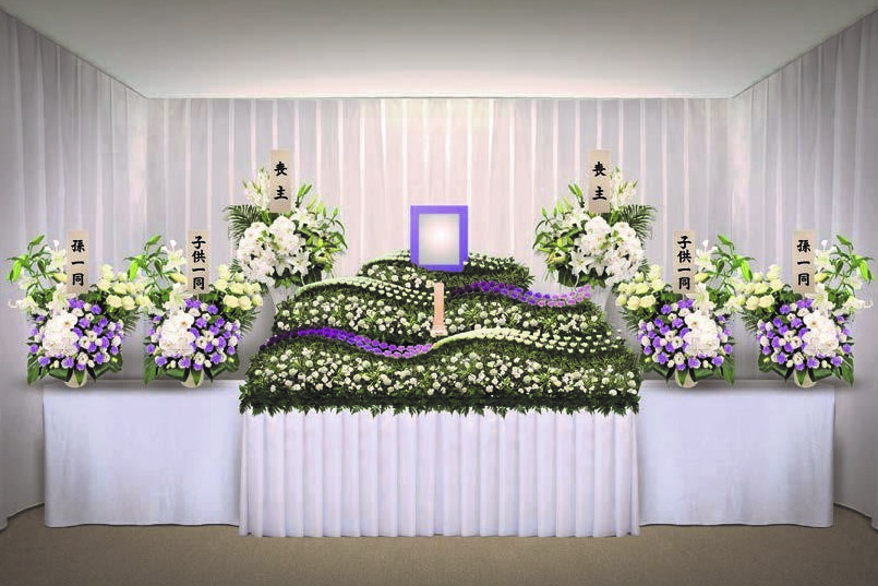 家族葬Ｄプラン花祭壇
