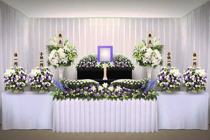 家族葬Ｂプラン花祭壇生花付き