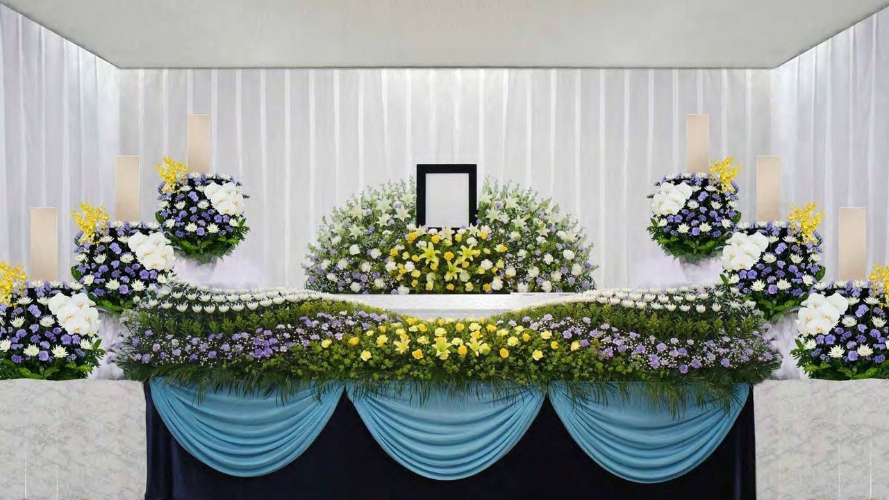 家族葬Ｃプラン花祭壇