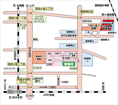 国立市東福寺マップ