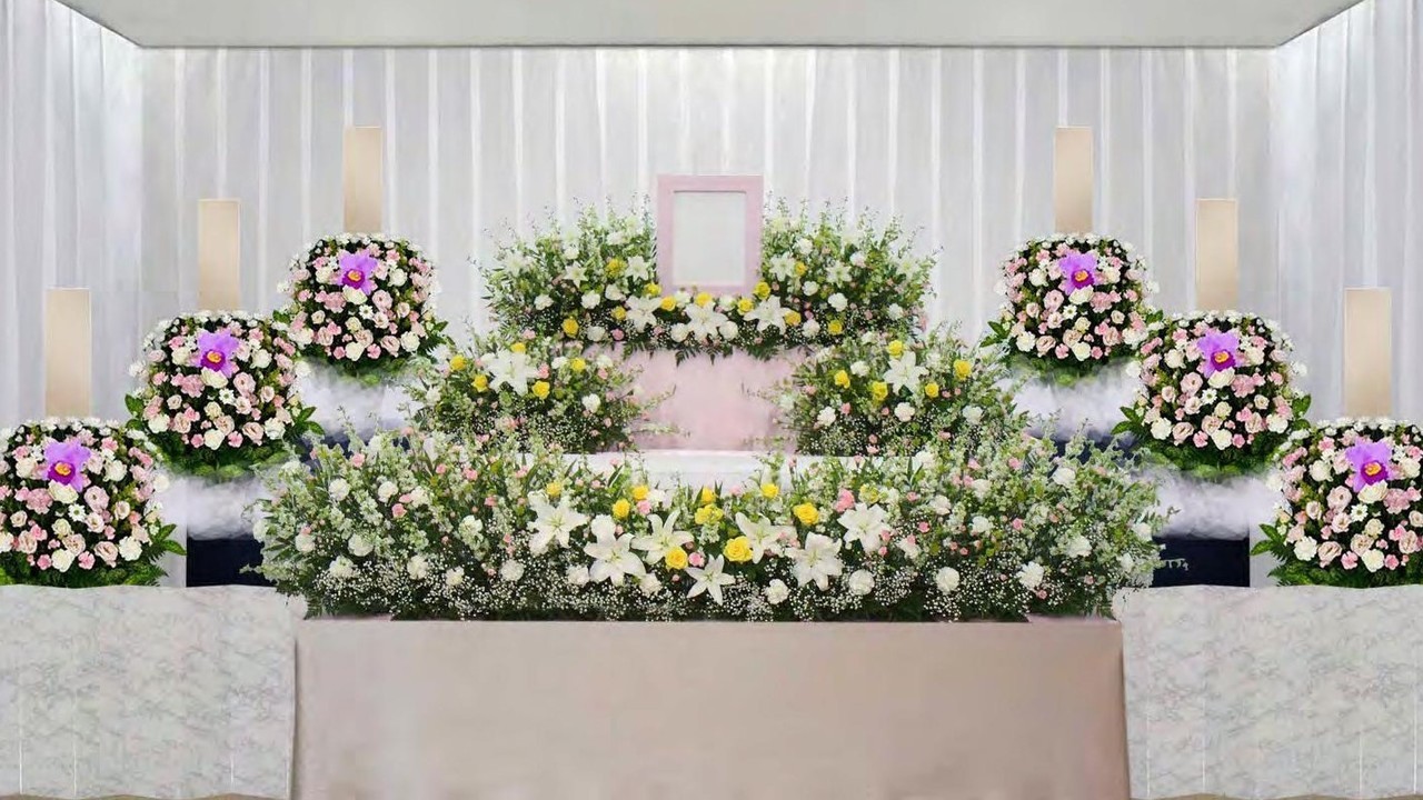 一般葬Ｄプラン花祭壇生花付き