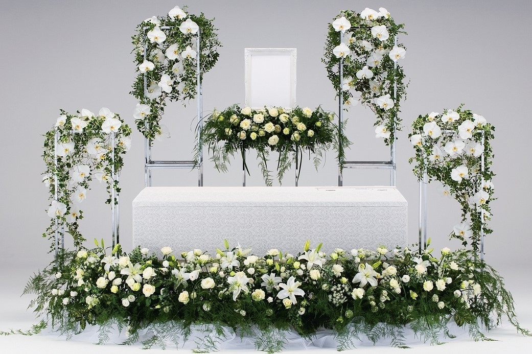 家族葬プラン花祭壇